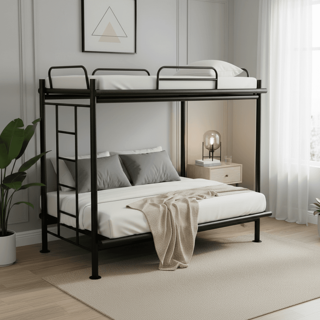 SpaceSaver Metal Twin Bunk Bed Ahmedabad Manufacturer