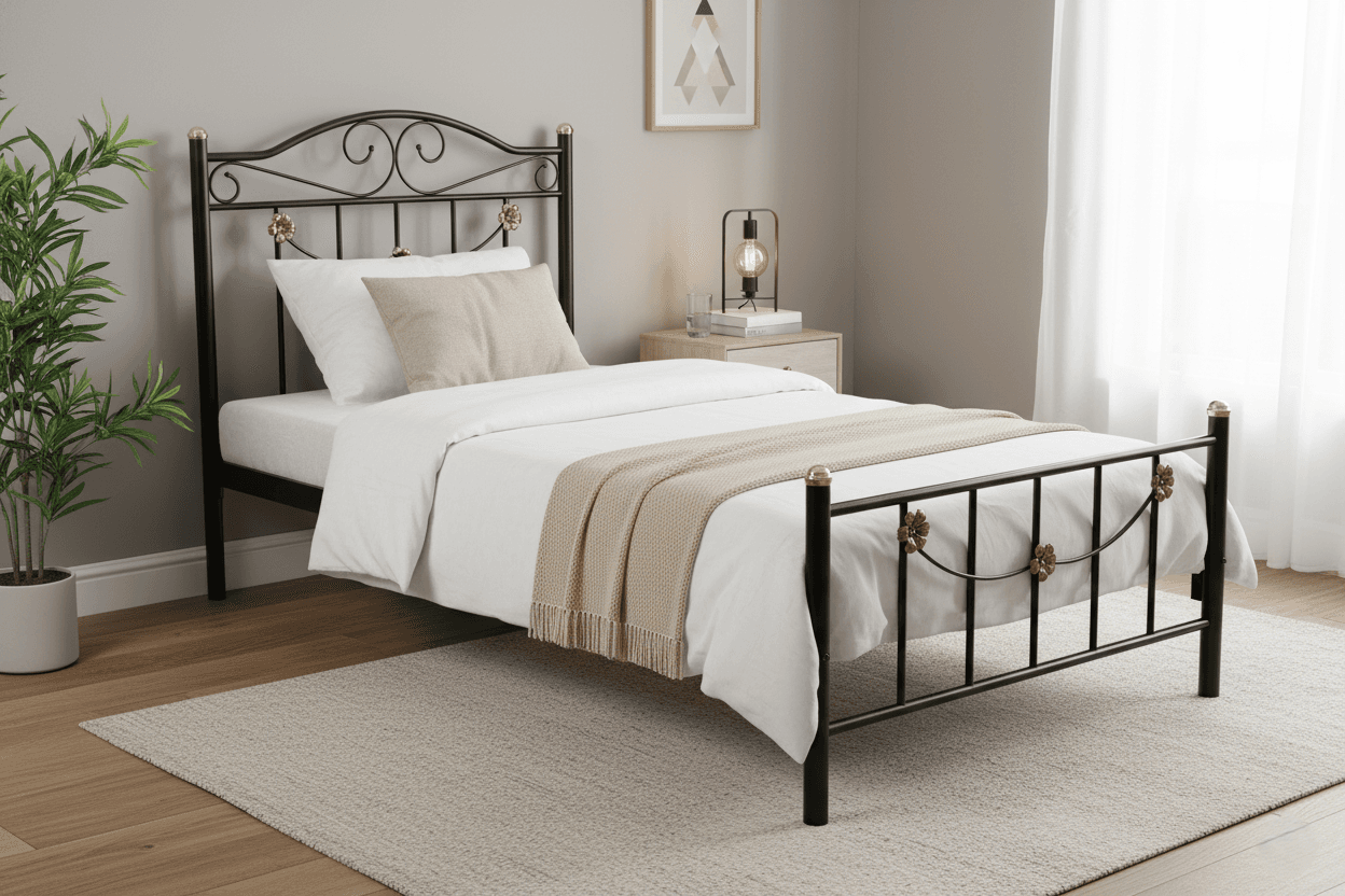 FloraCraft Decorative Metal Bed Frame Ahmedabad Manufacturer