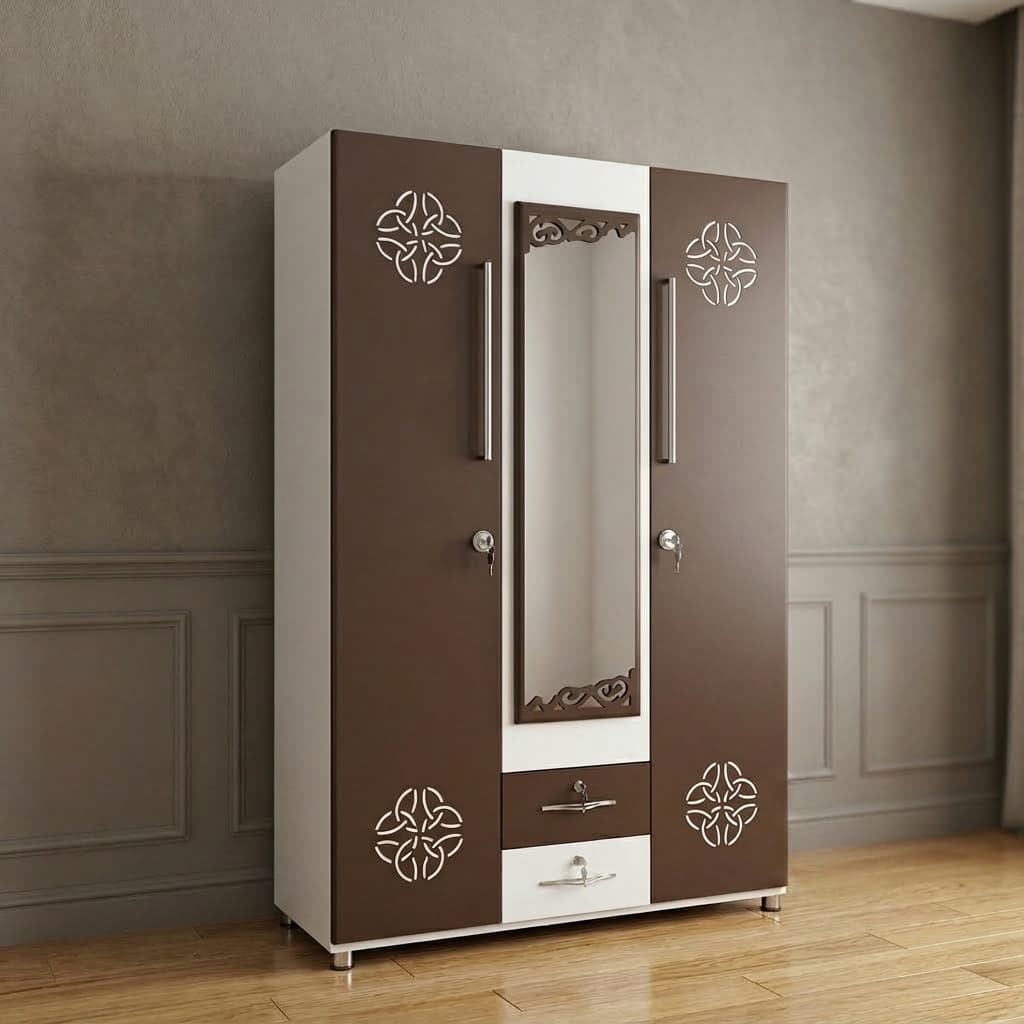 RoyalCraft RC-850 Designer 3 Door Wardrobe Ahmedabad Manufacturer