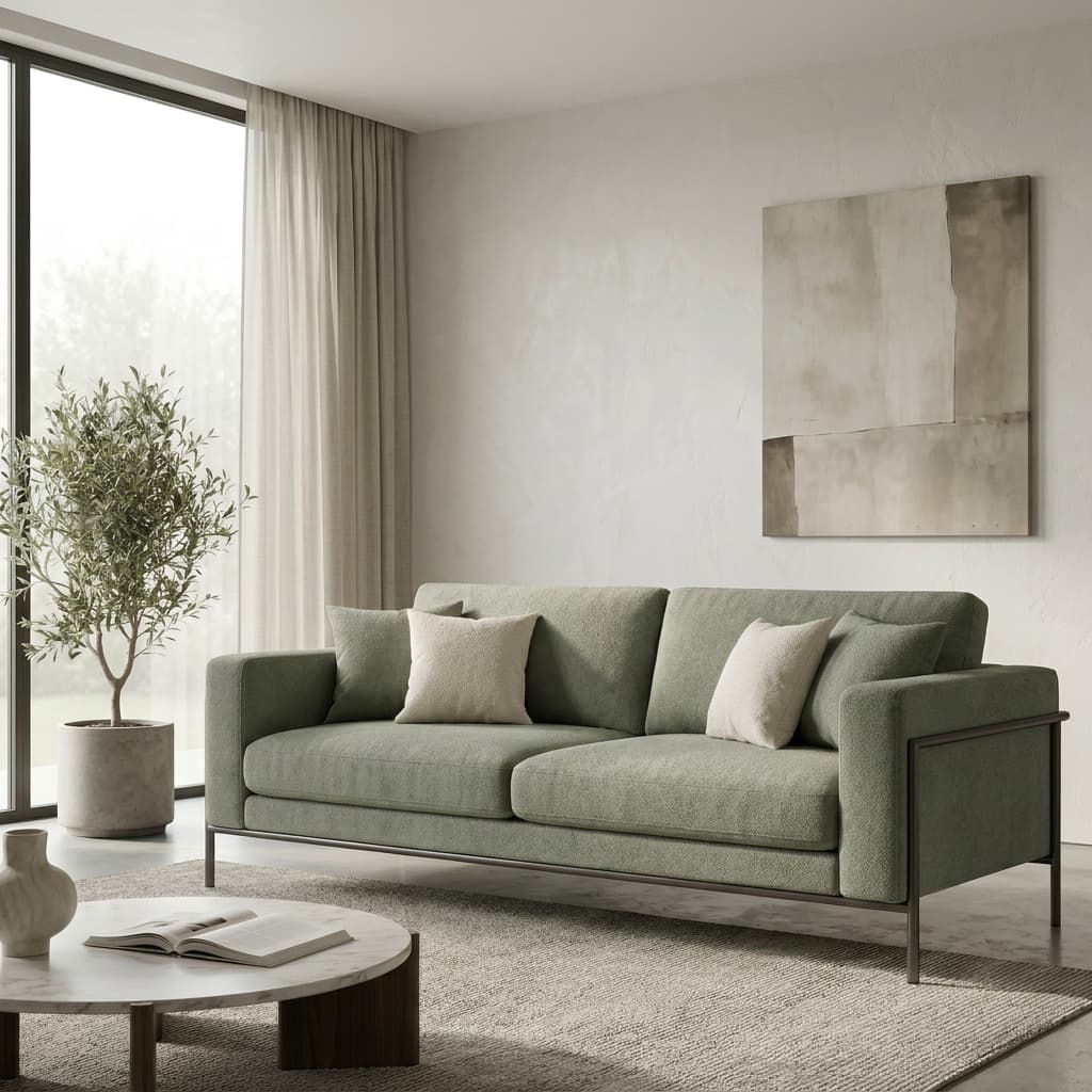 UrbanNest UN-650 Modern Fabric Sofa Ahmedabad Manufacturer