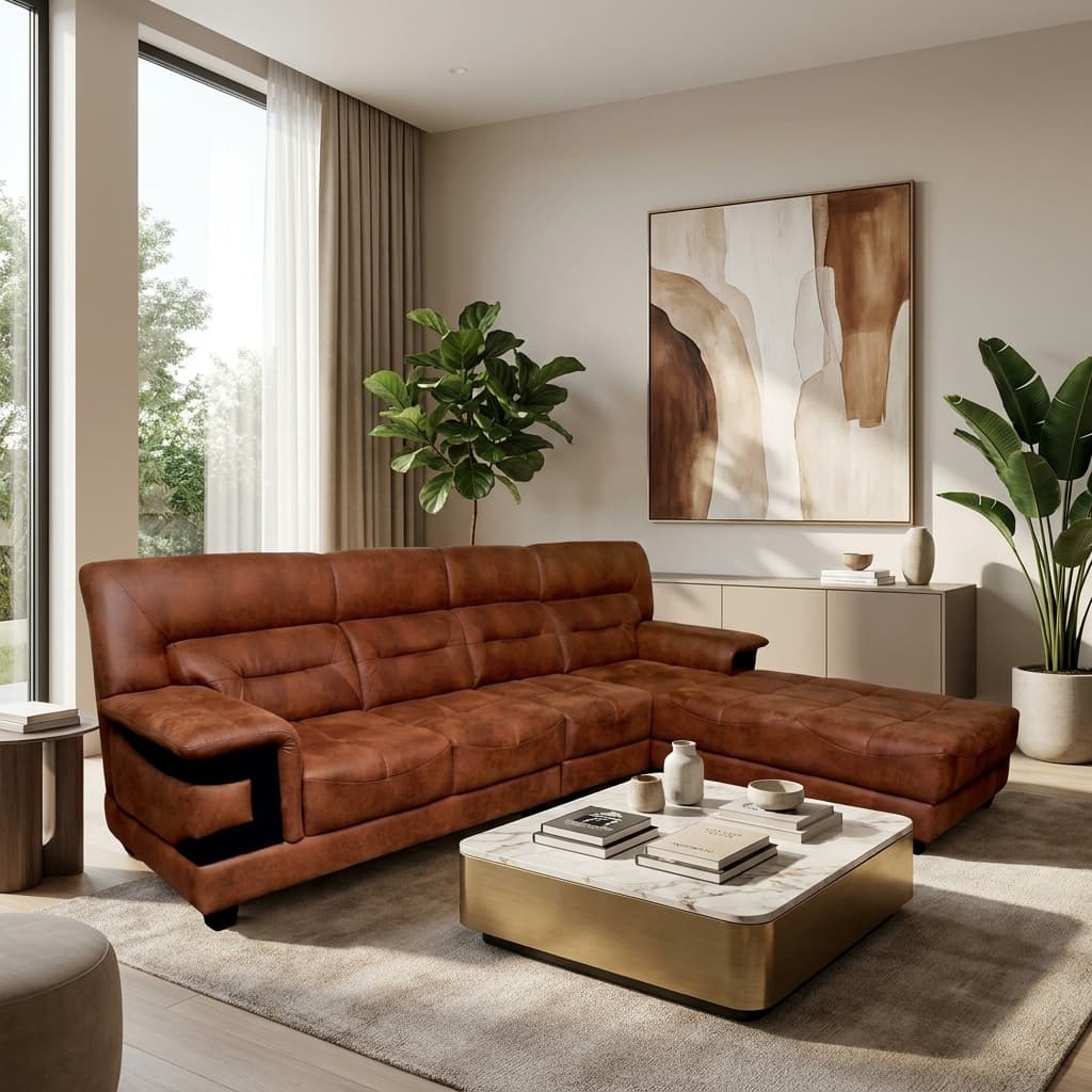 TitanLuxe TL-2400 Premium Chaise Sofa Ahmedabad Manufacturer