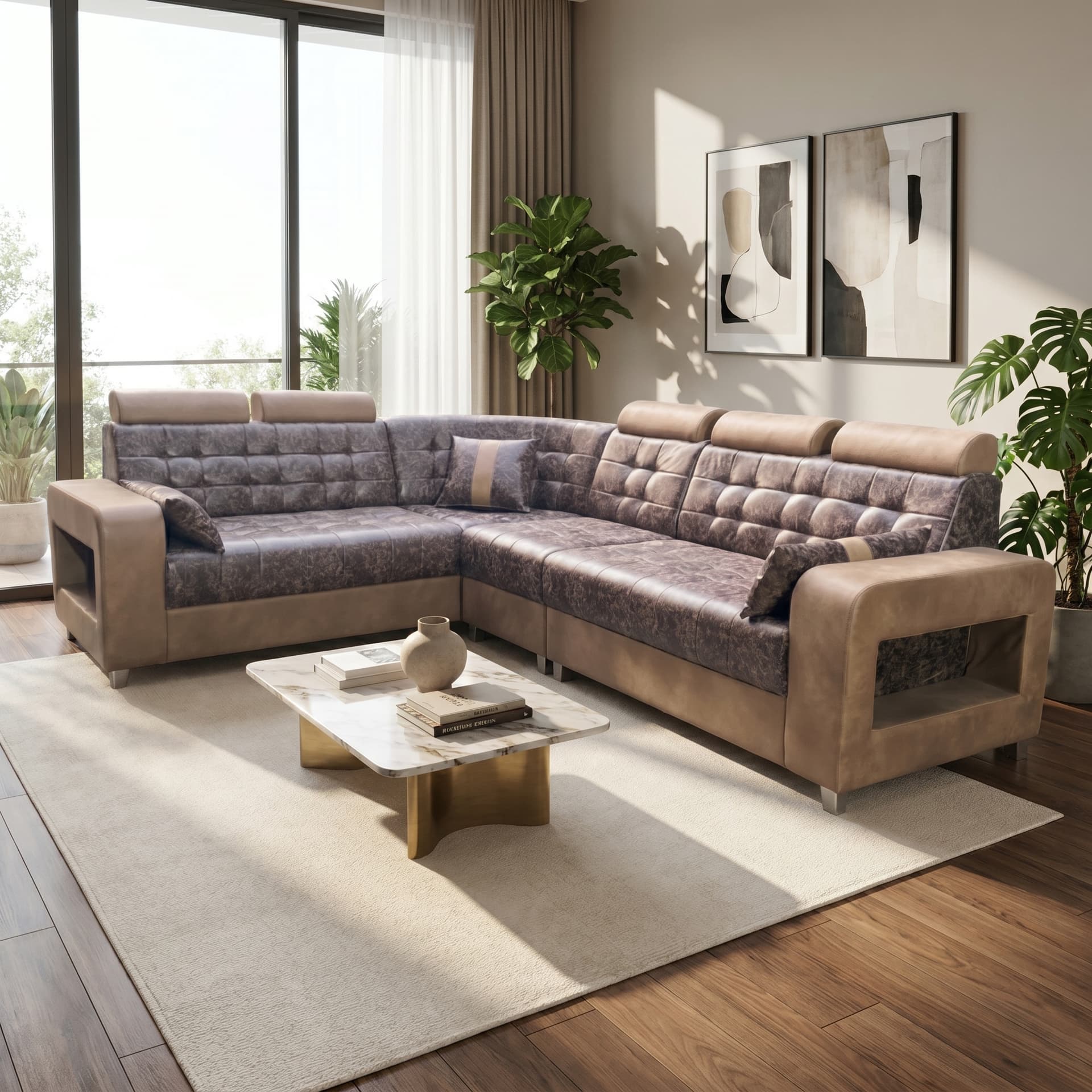 Aurelia AX-940 Monarch Corner Sofa Ahmedabad Manufacturer